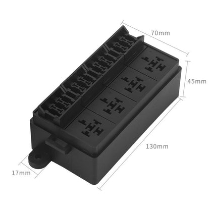 TF008-10 12V 4Pin Relay Car RV Radiography Sound Modified Electromagnetic Insurance Box - In Car by buy2fix | Online Shopping UK | buy2fix