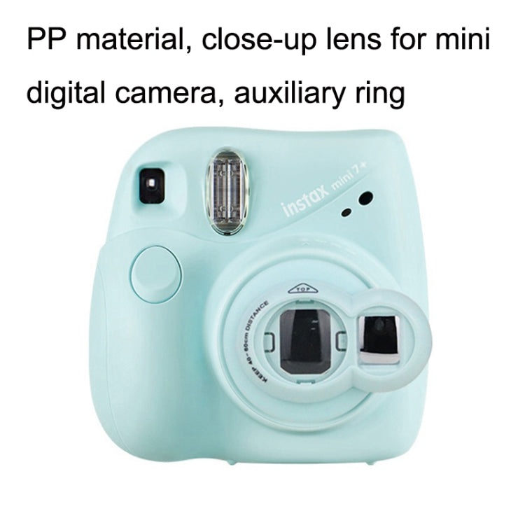 Mini Digital Camera Lens Selfie Mirror + Auxiliary Circle Set for FUJIFILM Instax Mini7+(Pink) - Camera Accessories by buy2fix | Online Shopping UK | buy2fix