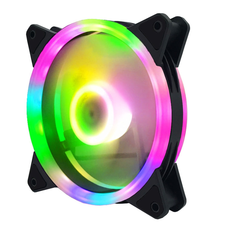 Computer CPU RGB luminous Radiator 1 Fan+Remote Control - Computer & Networking by buy2fix | Online Shopping UK | buy2fix