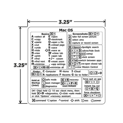 5 PCS PC Reference Keyboard Shortcut Sticker Adhesive for PC Laptop Desktop(Cat) - Silicone / Sticker by buy2fix | Online Shopping UK | buy2fix