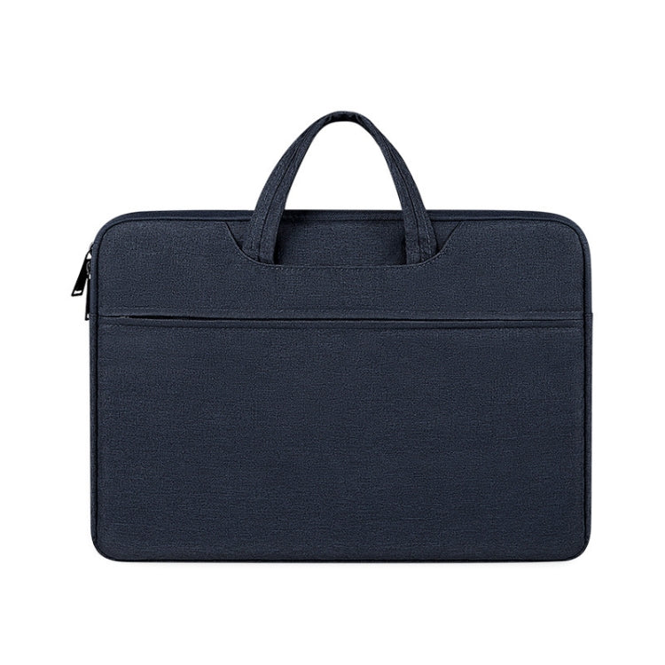 ST01 Large-Capacity Waterproof Shock-Absorbing Laptop Handbag, Size: 13.3 inches(Navy Blue) - 13.3 inch by buy2fix | Online Shopping UK | buy2fix