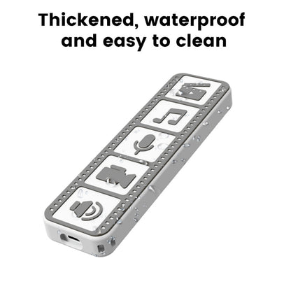 Silicone Remote Controller Waterproof Anti-Slip Protective Cover For Apple TV 4K 2021(Gray White) - Consumer Electronics by buy2fix | Online Shopping UK | buy2fix