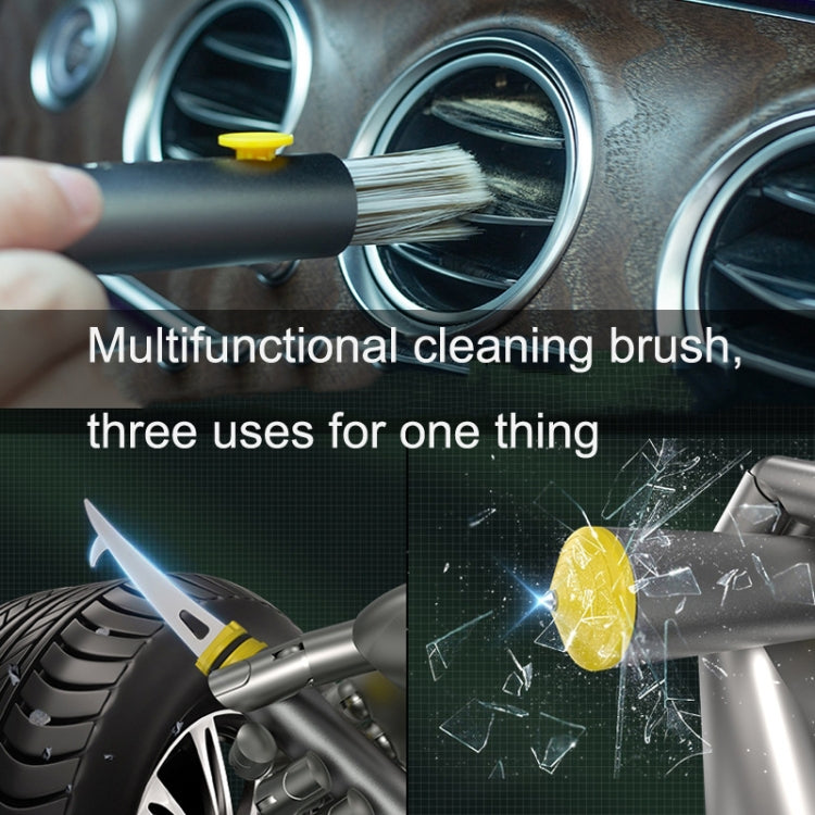FH082 Car Air Conditioner Vent Multifunctional Cleaning Brush (Dark Green) - In Car by buy2fix | Online Shopping UK | buy2fix