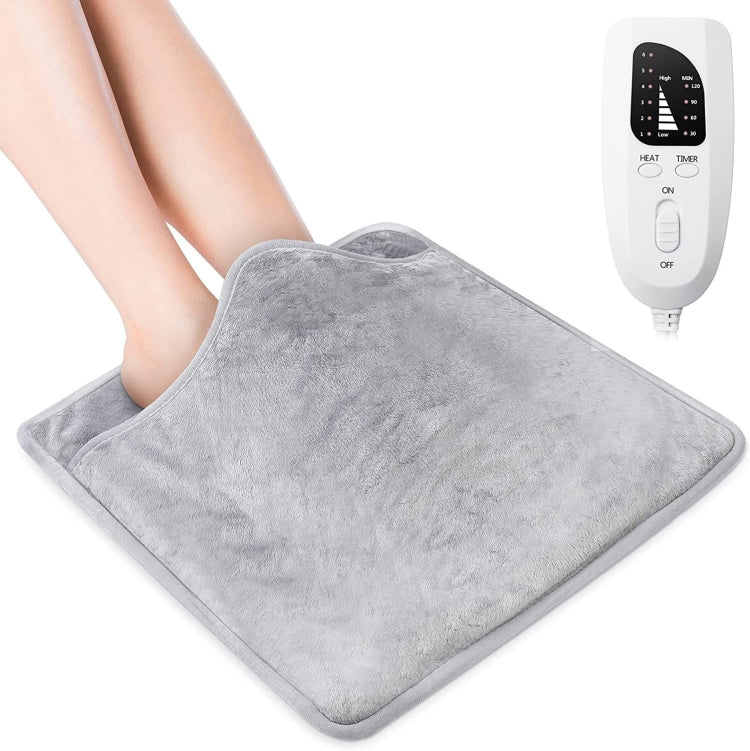 60W  Electric Feet Warmer For Women Men Pad Heating Blanket UK Plug 240V(Silver Gray) - Consumer Electronics by buy2fix | Online Shopping UK | buy2fix