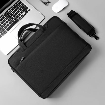 Airbag Thickened Laptop Portable Messenger Bag, Size: 14.1 inches(Black) - 14.1 inch by buy2fix | Online Shopping UK | buy2fix