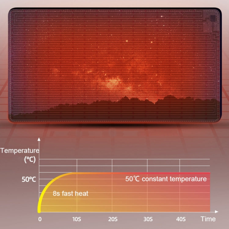 Intelligent Timing Heating Waterproof Warm Mouse Pad CN Plug, Size: 60x36cm(Starry Sky) - Mouse Pads by buy2fix | Online Shopping UK | buy2fix