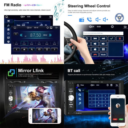 7622C 6.2 inch Dual Spindle HD Car Universal MP5 Carplay Player, Style: Standard - In Car by buy2fix | Online Shopping UK | buy2fix