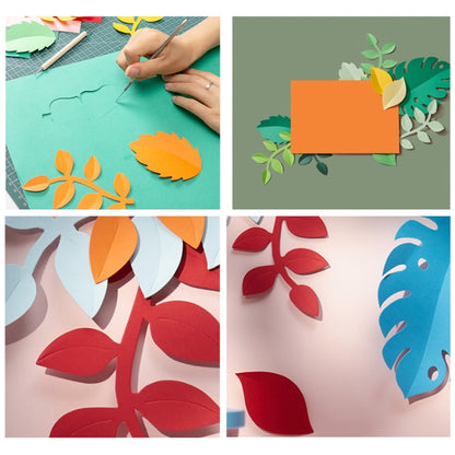 Paper-cut Leaf Ornaments Photography Props(Orange Red) - Camera Accessories by buy2fix | Online Shopping UK | buy2fix