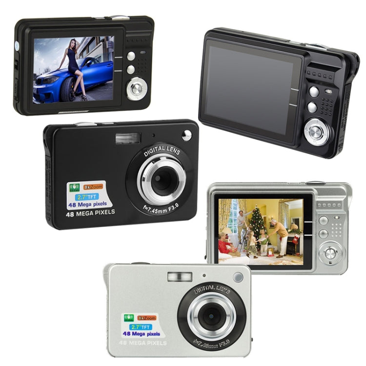 18 Million Pixel Entry-Level Digital Cameras Daily Recording Photos And Videos Macro Student Cameras(Silver) - Consumer Electronics by buy2fix | Online Shopping UK | buy2fix
