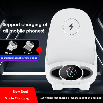 15W Chair Wireless Charger Aromatherapy Phone Stand,Spec: Magnetic Suction White - Apple Accessories by buy2fix | Online Shopping UK | buy2fix