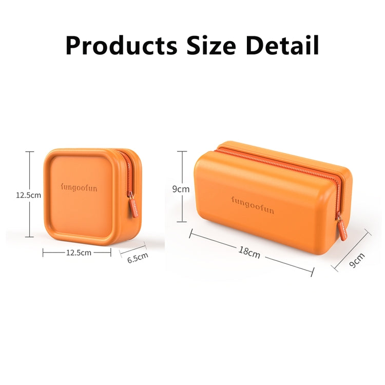 Fungoofun Candy Color EVA Travel Digital Storage Bag Cosmetic Bag, Color: Square Orange - Digital Storage Bag by Fungoofun | Online Shopping UK | buy2fix