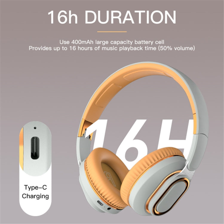 H7 Foldable Wireless Bluetooth Headset With Microphone Support TF Card, AUX(Brown-green) - Apple Accessories by buy2fix | Online Shopping UK | buy2fix