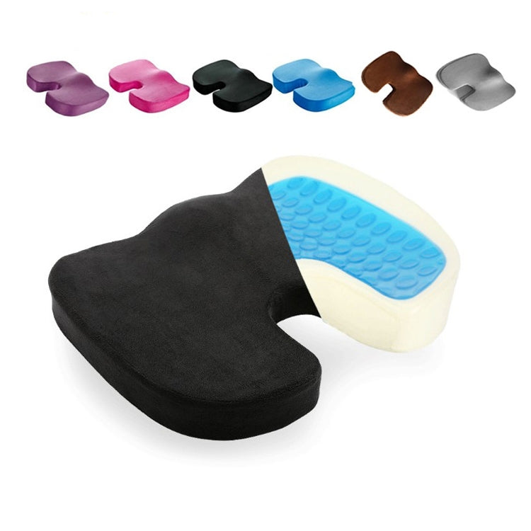 Office Gel Cushion Beauty Buttocks Anti-hemorrhoid Cushion(Mesh Fabric Coffee) - Home & Garden by buy2fix | Online Shopping UK | buy2fix