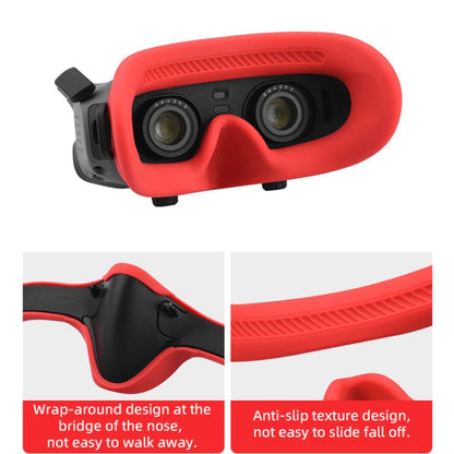 For DJI Avata Goggles 2 Eye Pad Silicone Protective Cover(Red) - DJI & GoPro Accessories by buy2fix | Online Shopping UK | buy2fix