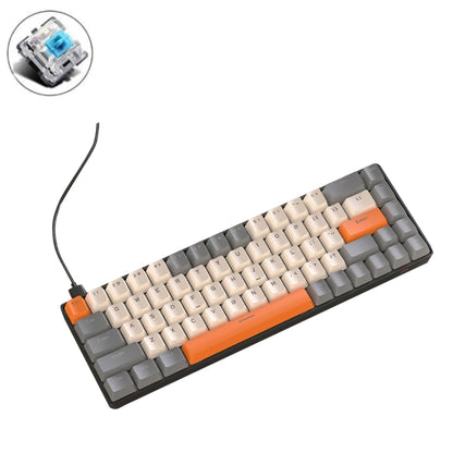 ZIYOU LANG T8 68 Keys RGB Gaming Mechanical Keyboard, Cable Length: 1.5m, Style: Micro Light Version Green Shaft - Wired Keyboard by ZIYOU LANG | Online Shopping UK | buy2fix