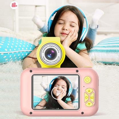 X101 Mini HD Lens Reversible Child Camera, Color: Pink+8G+Card Reader - Consumer Electronics by buy2fix | Online Shopping UK | buy2fix