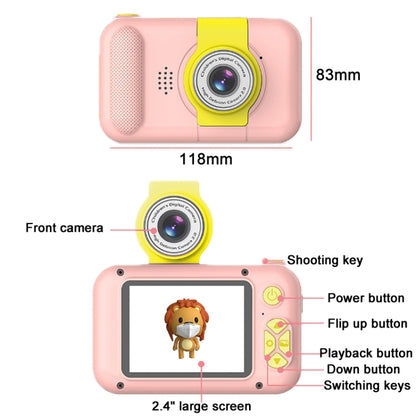 X101 Mini HD Lens Reversible Child Camera, Color: White+32G+Card Reader - Consumer Electronics by buy2fix | Online Shopping UK | buy2fix
