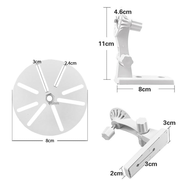 Punch-free Plastic Bracket for Surveillance Swing-head Cameras - Security by buy2fix | Online Shopping UK | buy2fix