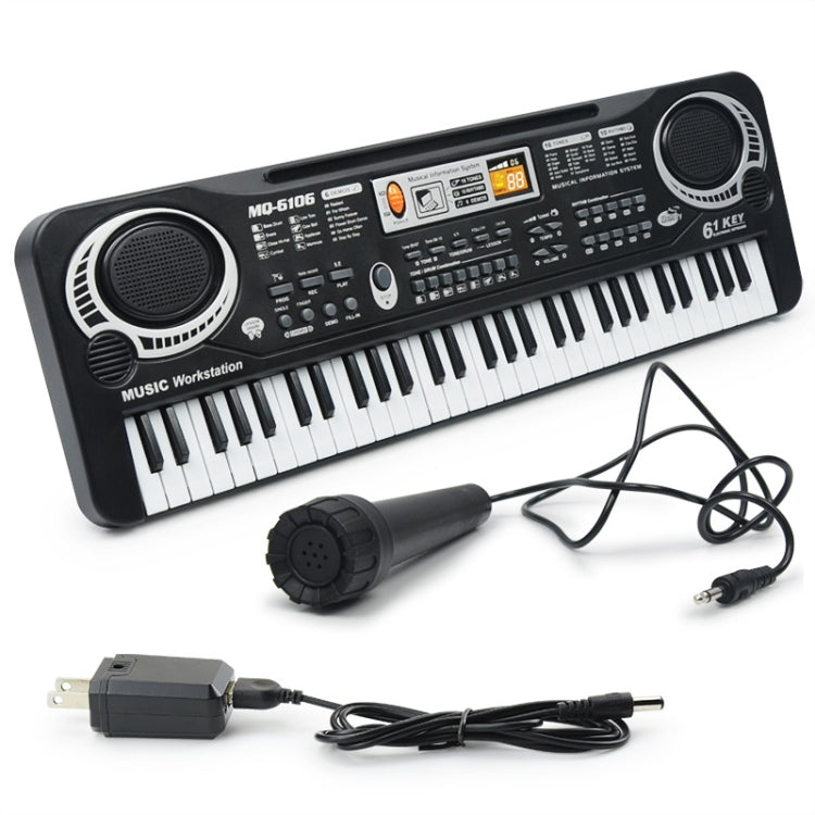 MQ6106 61-Keys Multifunctional Electronic Organ Children Toy with Microphone, Spec: US Plug - Keyboard Instruments by buy2fix | Online Shopping UK | buy2fix