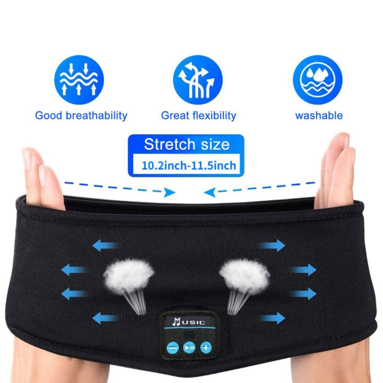 Music Headband Bluetooth Eye Mask Yoga Running Sleep Headphones(Hemp Gray) - Eye Masks by buy2fix | Online Shopping UK | buy2fix