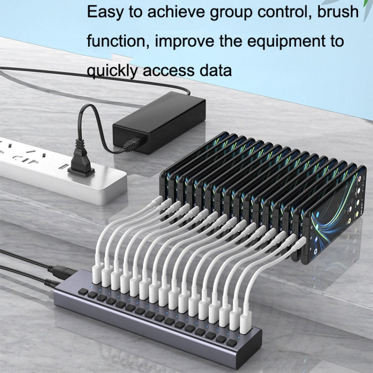 HS-716MG USB3.0 Aluminum Alloy Gray 7 Ports 12V/2A Extension Docking Computer Camera HUB - USB 3.0 HUB by buy2fix | Online Shopping UK | buy2fix