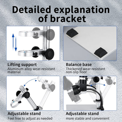 G1600 1-1600X Magnification 9 Inch Electron Microscope, Style: With Battery AU Plug - Consumer Electronics by buy2fix | Online Shopping UK | buy2fix