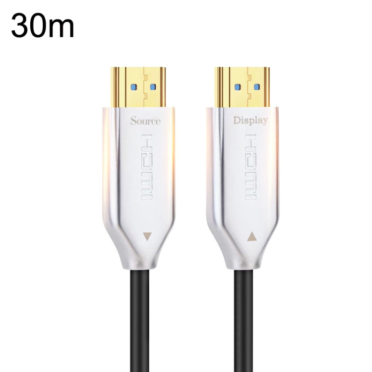 2.0 Version HDMI Fiber Optical Line 4K Ultra High Clear Line Monitor Connecting Cable, Length: 30m(White) - Cable by buy2fix | Online Shopping UK | buy2fix