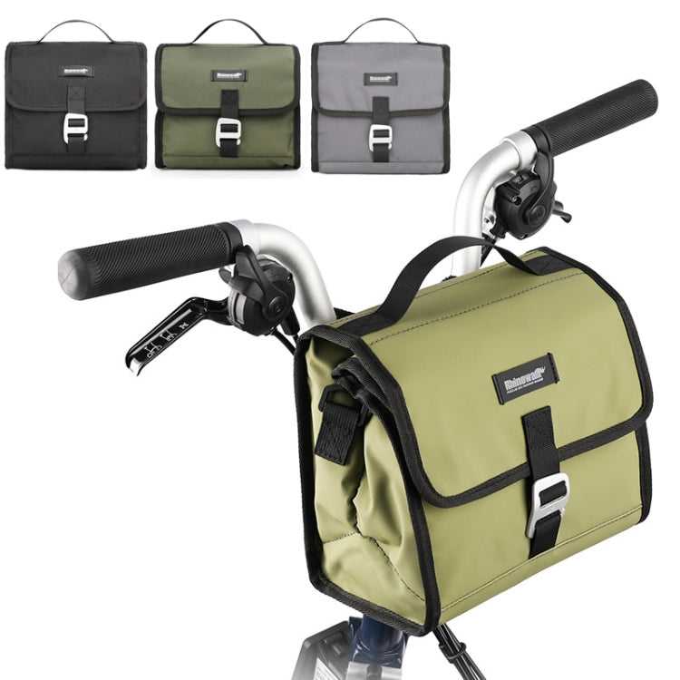 Rhinowalk RK9106 Foldable Outdoor Cycling Handlebar Bag Multifunctional Bike Bag(Gray) - Bicycle Bags by Rhinowalk | Online Shopping UK | buy2fix