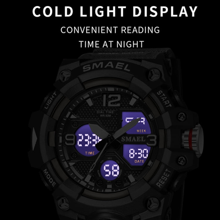 SMAEL 8008 Outdoor Sports Multifunctional Waterproof Luminous Men Watch(Orange) - LED Digital Watches by SMAEL | Online Shopping UK | buy2fix