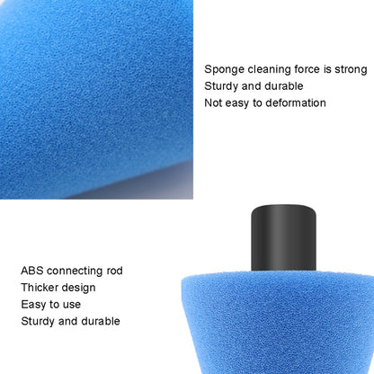 Car Cone Wheel Polishing Sponge M14 Detail Waxing Sponge Wheel(Blue) - In Car by buy2fix | Online Shopping UK | buy2fix