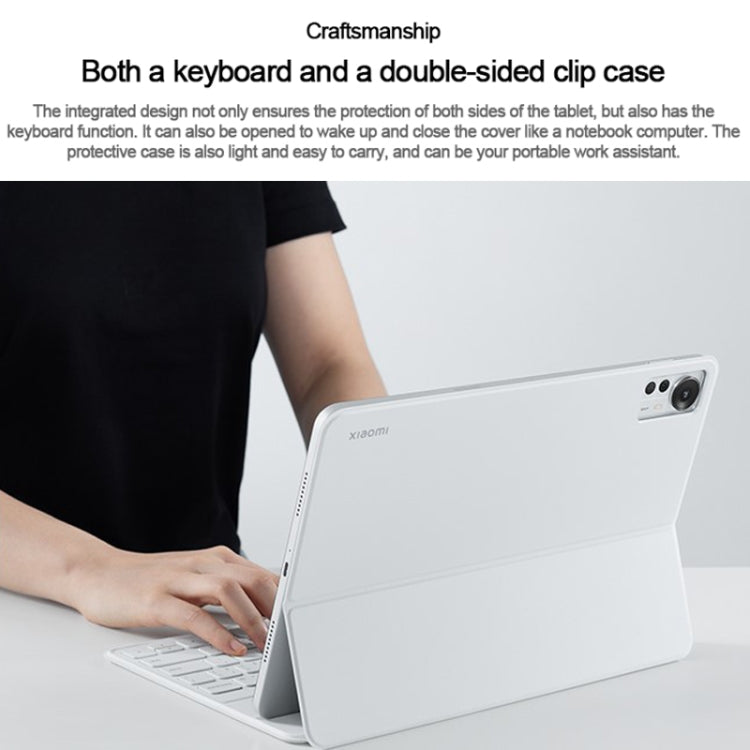 Original Xiaomi Pad 5 Pro 12.4 Keyboard Double Sided Tablet Protective Case(White) - Others Keyboard by Xiaomi | Online Shopping UK | buy2fix