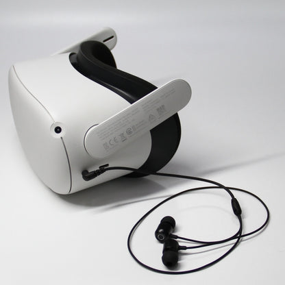 For Oculus Quest 2 VR Glasses Ear-in Headset 3.5 Elbow Aluminum Earphones(White) - Consumer Electronics by buy2fix | Online Shopping UK | buy2fix