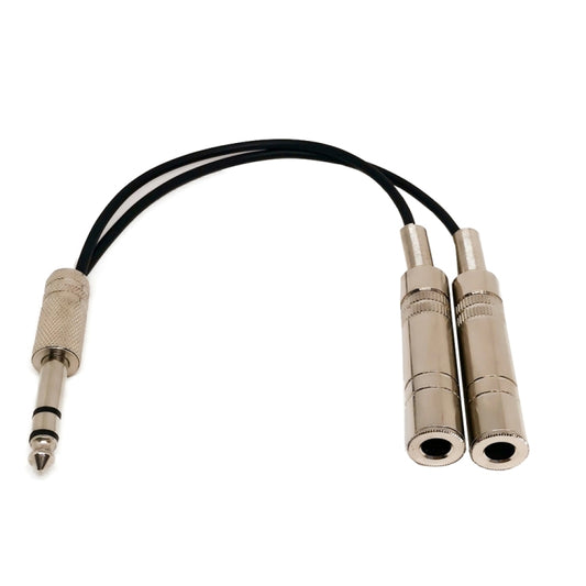 6.35mm Male To 2 Female Dual Channel Noise Reduction Shielded Bass Electric Guitar Cable Musical Instrument Accessories(0.2m) - Other Accessories by buy2fix | Online Shopping UK | buy2fix