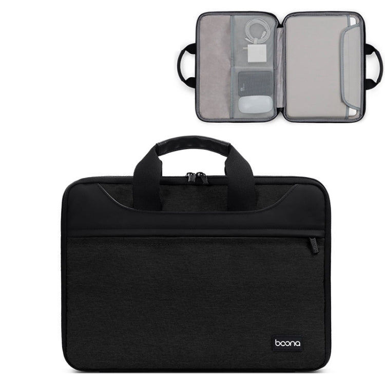 Baona BN-I003 Oxford Cloth Full Open Portable Waterproof Laptop Bag, Size: 13/13.3 inches(Black) -  by Baona | Online Shopping UK | buy2fix