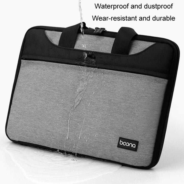 Baona BN-I003 Oxford Cloth Full Open Portable Waterproof Laptop Bag, Size: 13/13.3 inches(Black) -  by Baona | Online Shopping UK | buy2fix