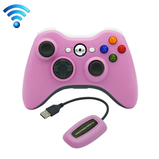 For Microsoft Xbox 360 / PC XB13 Dual Vibration Wireless 2.4G Gamepad With Receiver(Pink) - Gamepad by buy2fix | Online Shopping UK | buy2fix