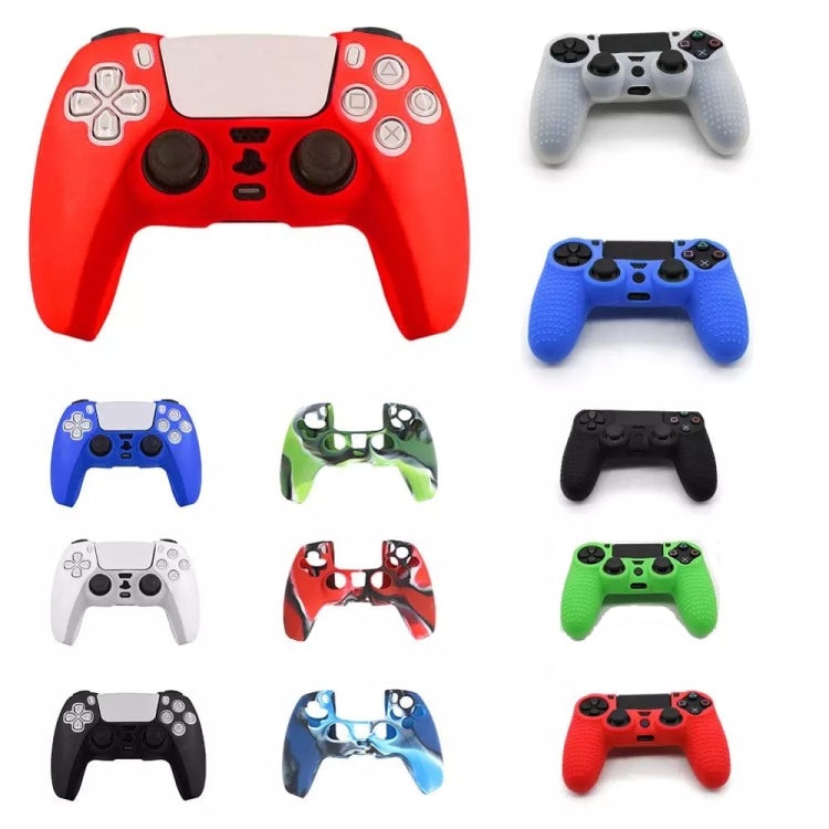 For PS5 Controller Silicone Case Protective Cover, Product color: Camouflage Green - Cases by buy2fix | Online Shopping UK | buy2fix