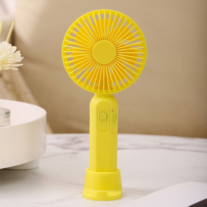 M9 Handheld Mini Fan Outdoor USB Charging Desktop Fan 1500mAh(Yellow) - Consumer Electronics by buy2fix | Online Shopping UK | buy2fix