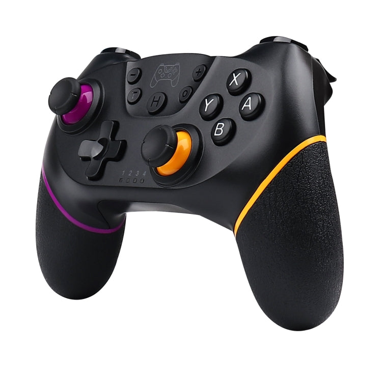 For Nintendo Switch Pro Wireless Bluetooth Handle with Macro Programming & Somatosensory Wake-up(Purple Orange) - Gamepads by buy2fix | Online Shopping UK | buy2fix