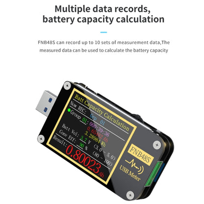 FNIRSI FNB48S USB Voltage Ammeter Multifunctional Fast Charge Tester, Specification: Without Bluetooth -  by FNIRSI | Online Shopping UK | buy2fix