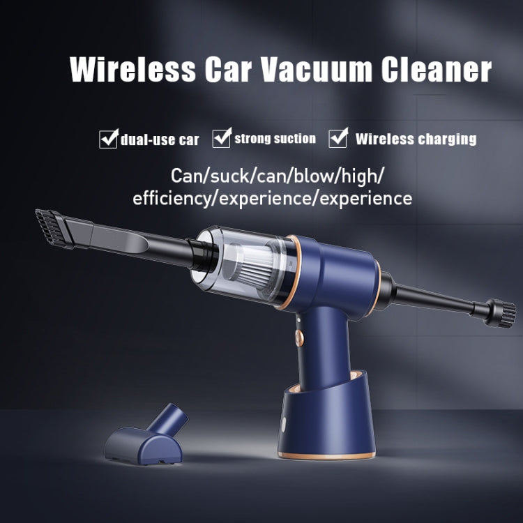 Small Wireless Charging Car Vacuum Cleaner Handheld High Power Vacuum Cleaner, Sort by color: 117CD-White -  by buy2fix | Online Shopping UK | buy2fix