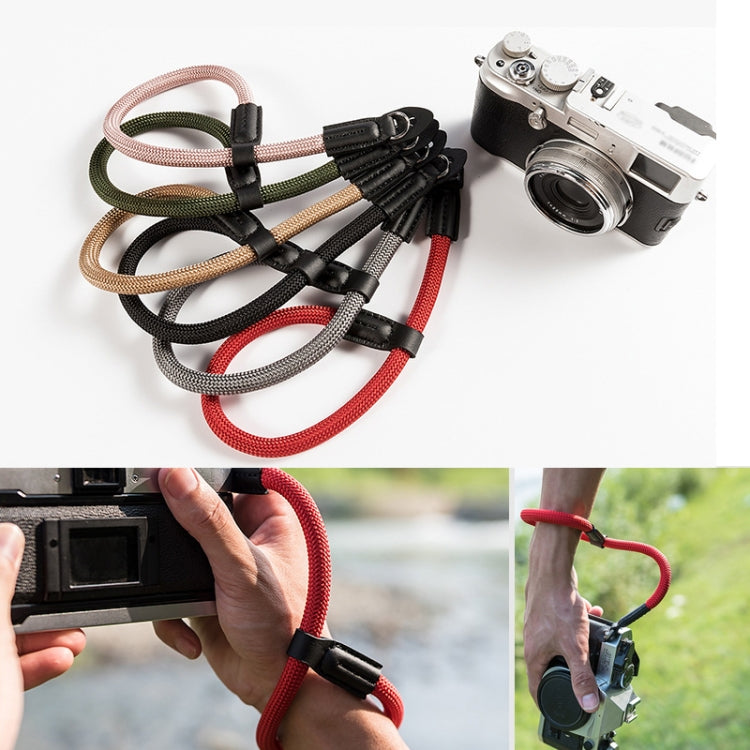 Climbing Rope Camera Wrist Strap SLR Camera Wear-resistant Bracelet(Rose Gold) - Camera Strap by buy2fix | Online Shopping UK | buy2fix