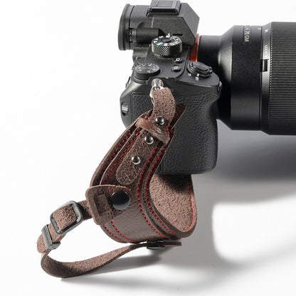 SLR Camera Wrist Strap Camera Anti-drop Microfiber Leather Wrist Strap(Black) - Camera Strap by buy2fix | Online Shopping UK | buy2fix