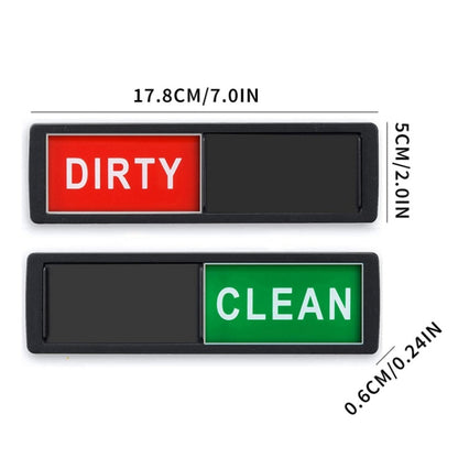 Dishwasher Magnet Clean Dirty Sign Double-Sided Refrigerator Magnet(Black Love) - Dish Washers & Accessories by buy2fix | Online Shopping UK | buy2fix