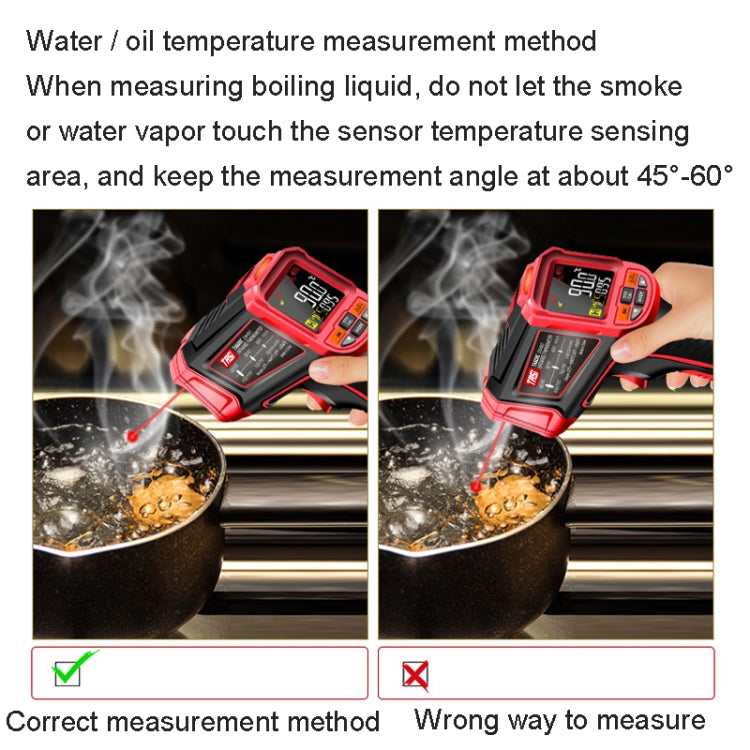 TASI TA603D -32-1880 degrees Celsius Color Screen Infrared Thermometer Industrial Electronic Thermometer - Thermostat & Thermometer by TASI | Online Shopping UK | buy2fix