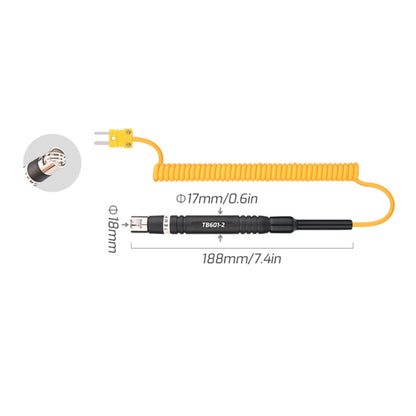 TASI TB601-2 Surface Probe K-Type Probe Use With Thermometer - Thermostat & Thermometer by TASI | Online Shopping UK | buy2fix