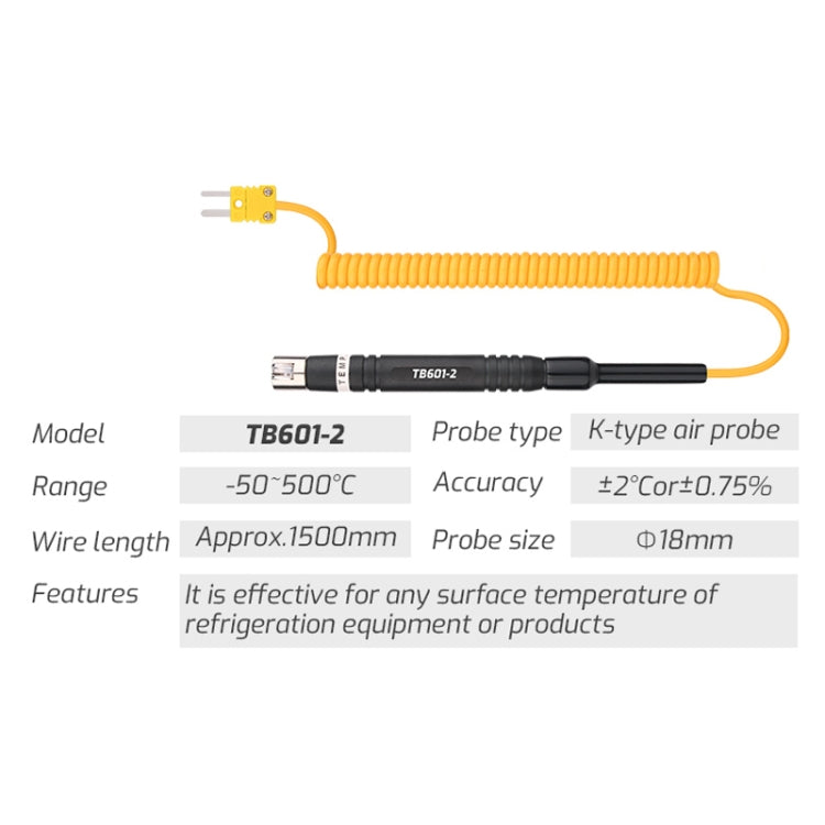 TASI TB601-2 Surface Probe K-Type Probe Use With Thermometer - Thermostat & Thermometer by TASI | Online Shopping UK | buy2fix