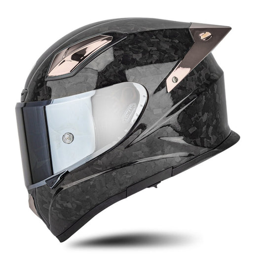 SOMAN Four Seasons Full Cover Motorcycle Helmet, Size: XL(Cheetah Print Silver) - Helmets by SOMAN | Online Shopping UK | buy2fix