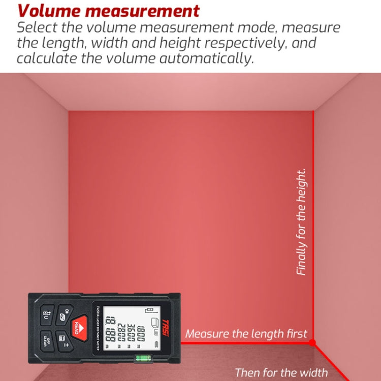 TASI TA511A 50m Laser Handheld Distance Measuring Room Infrared Measuring Instrument - Laser Rangefinder by buy2fix | Online Shopping UK | buy2fix