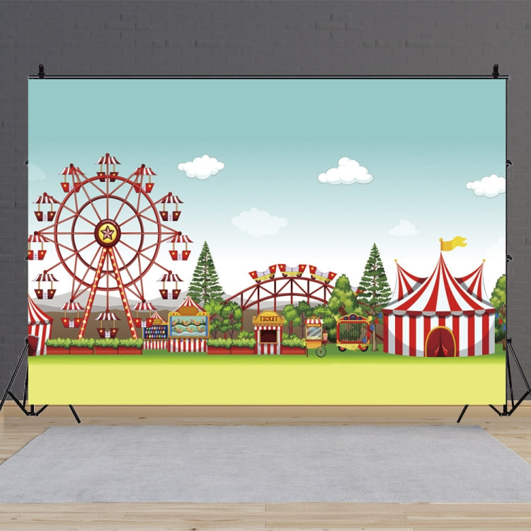 150 x 100cm Circus Amusement Park Ferris Wheel Photography Background Cloth(MDA08217) -  by buy2fix | Online Shopping UK | buy2fix